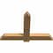 Ekena Millwork Eugene Smooth Timber Gable Bracket, Western Red Cedar, 48"W x 32"H x 3 1/2"D x 5 1/2"F, 16/12 Pitch GBW048X32X0406EUG00SWR - alternate 4